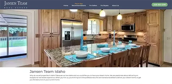 Jansen Team Idaho web page